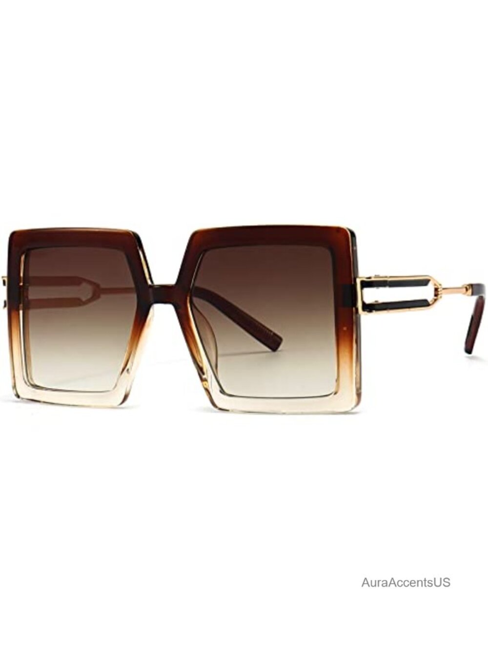 Oversized Square Sunglasses Big Large Frame UV400 Gradient Lens Full Frame